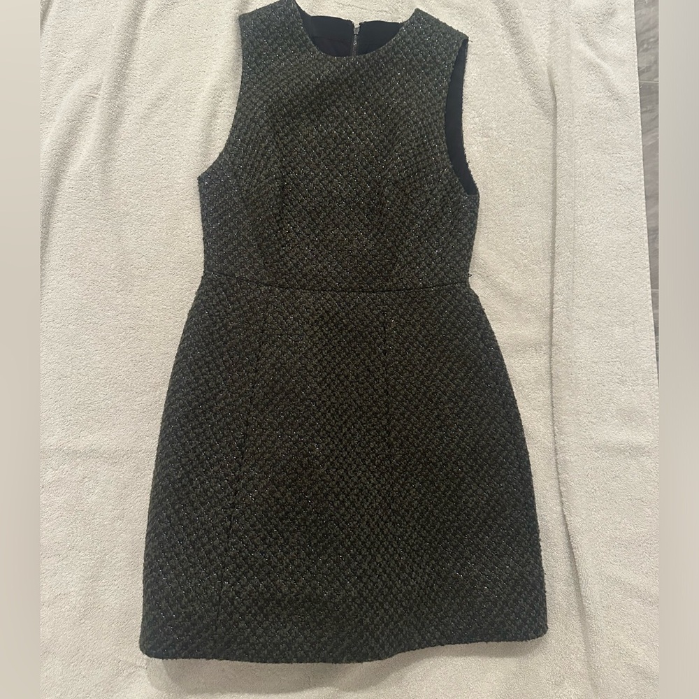 Alice and Olivia fit and flare green dress size 4